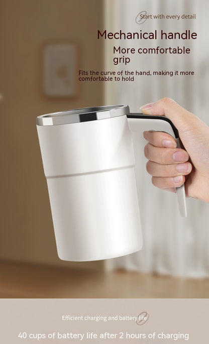 AeroBrew™ Precision-Engineered Magnetic Self-Stirring Mug
