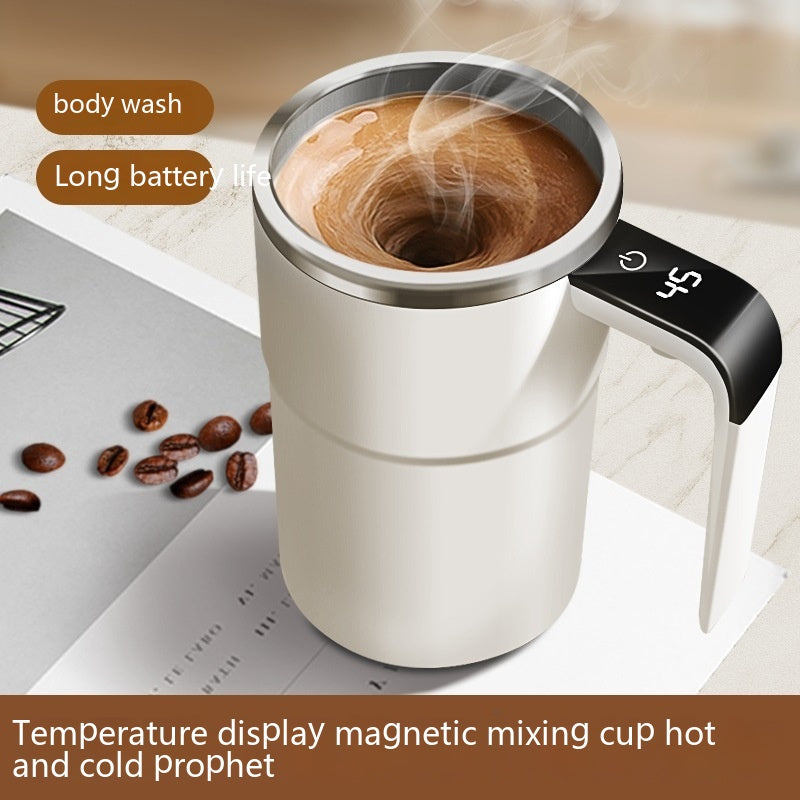 AeroBrew™ Precision-Engineered Magnetic Self-Stirring Mug